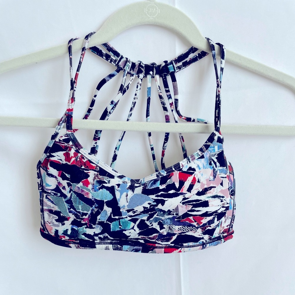 Lululemon lighten up bra multi pattern size 4